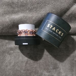 Rose Gold Stacks Bracelet Set